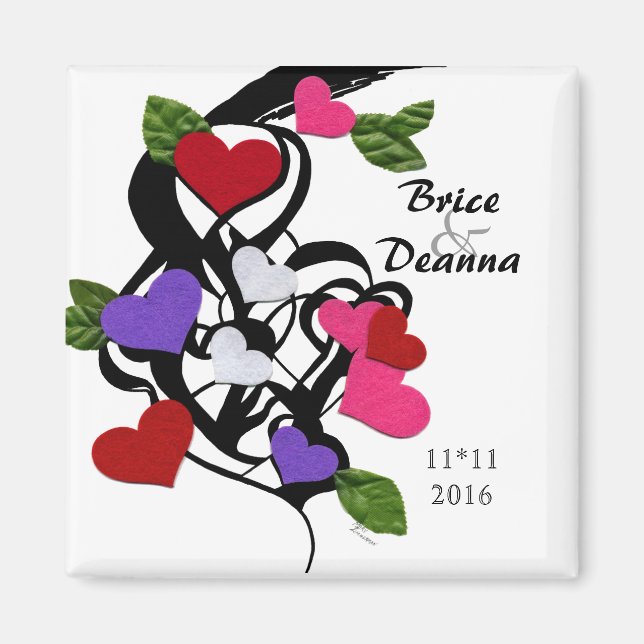 Íman Sentimento Coração Salva A Data (Frente)