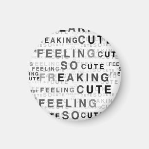 Íman Sentir Design de texto Bonito