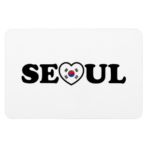 Íman Seoul Love Heart Taegeukgi Flag