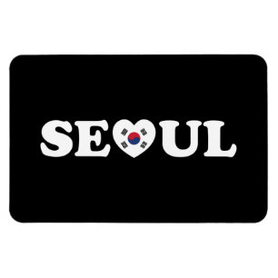 Íman Seoul Love Heart Taegeukgi Flag