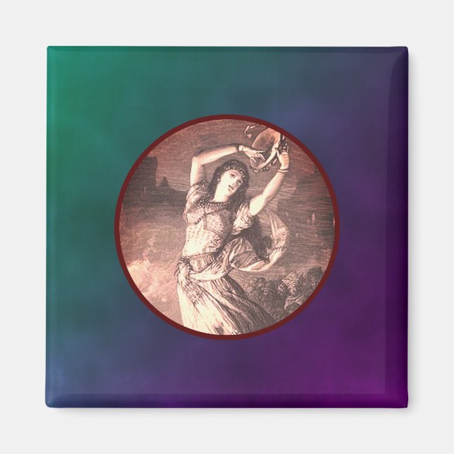 Íman Sepia Esmeralda Magnet (Frente)