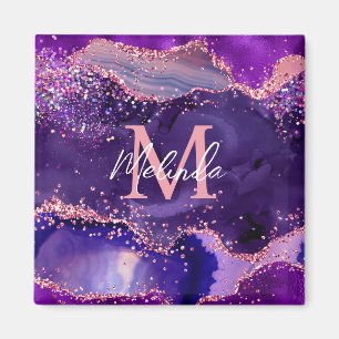 Íman Sequências Lípticas Roxas Escuras e Rosa Agitam