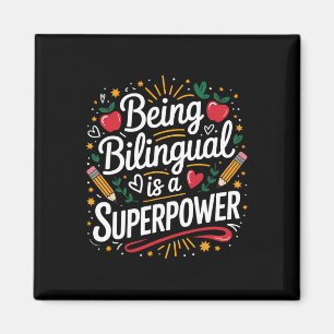 Íman Ser Bilingue é Meu Superpoder Professor de ESL Esc