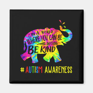 Íman Ser diferente elefante laço consciência do autismo