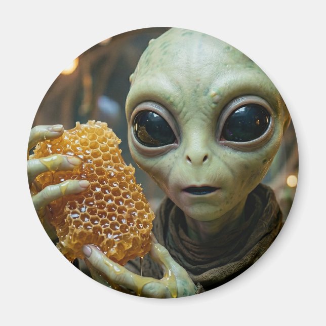 Íman Ser Extraterrestre Alien com Mel (Frente)
