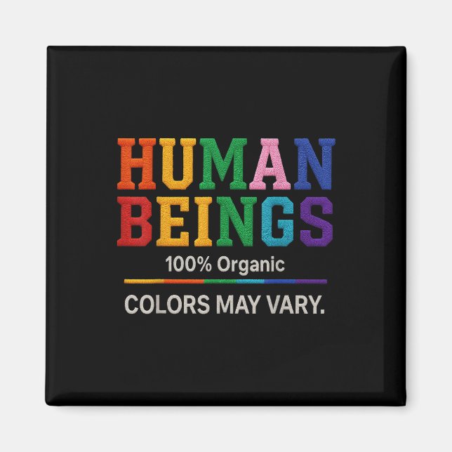 Íman Ser Humano 100% Orgânico As Cores Podem Variarem O (Frente)