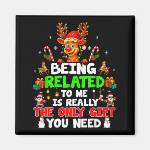 Íman Ser Parente Meu Camisa de Natal Divertida Família