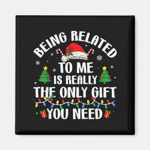 Íman Ser Parente Meu Camisa de Natal Divertida Família 