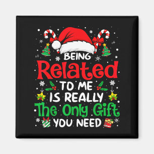 Íman Ser Parente Meu Camisa de Natal Divertida Família