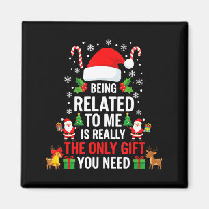 Íman Ser Parente Meu Camisa de Natal Divertida Família 