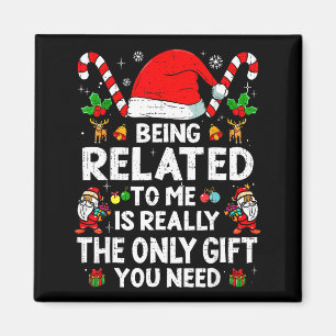 Íman Ser Parente Meu Natal Divertido Família Xmas Camis