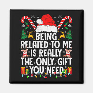 Íman Ser Parente Meu Natal Divertido Família Xmas Roupa