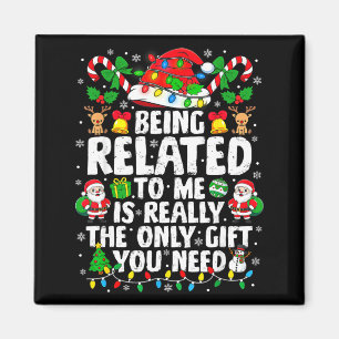 Íman Ser Relacionado a Mim Piada de Natal Família Xmas