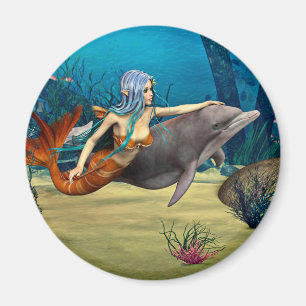 Íman Sereia com Golfinho