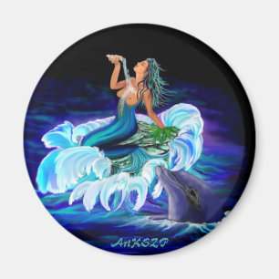 Íman Sereia com golfinho