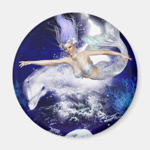 Íman Sereia com ímã do golfinho