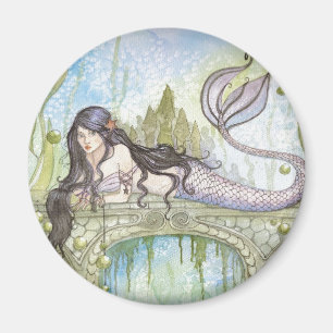 ÍMAN SEREIA DE CABELO PRETA