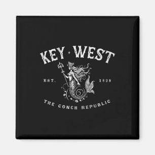 Íman Sereia de Key West República Conch Vintage Scuba P