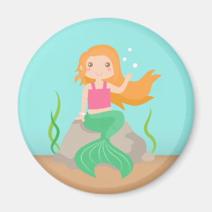 Íman Sereia fofa debaixo do mar, para meninas