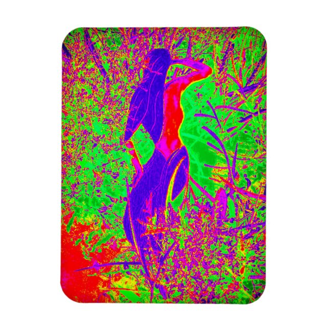 Íman sereia hippie roxa-roxa (Vertical)