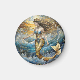 Íman Sereia nas ondas do oceano