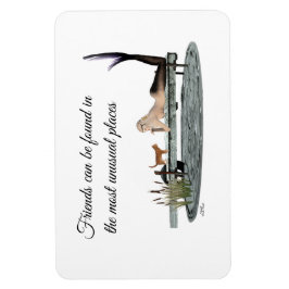 Íman Sereia no barramento Encaixe o ímã flexível