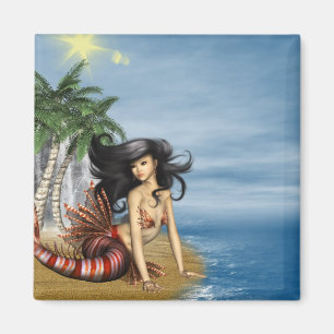 Íman Sereia no ímã da praia