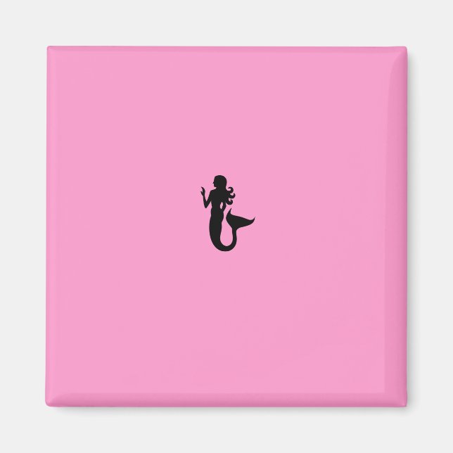 Íman Sereia Ocean Glow_Black-on-Pink (Frente)