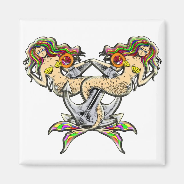 Íman Sereias Ligadas - Design náutico para Pavimentos d (Frente)