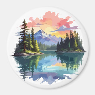 Íman Serene Paisagem Calma Natureza Tranquila Fora da A