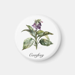Íman Serene Watercolor Comfrey, personalizada