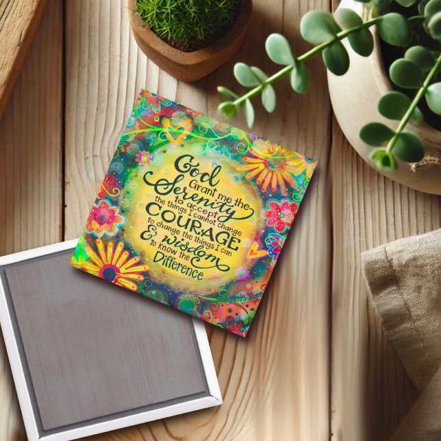 Íman Serenidade Oração Bonito Fé Religiosa Inspirividad (Criador carregado)