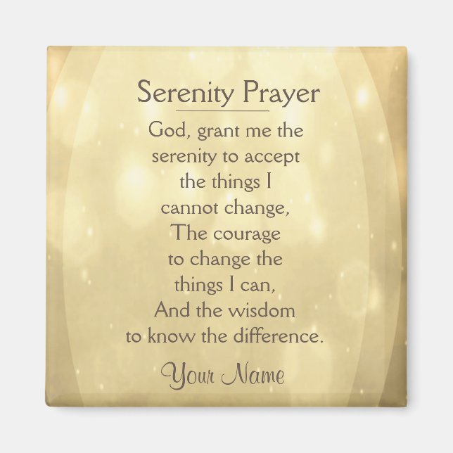Íman Serenity Prayer (Frente)