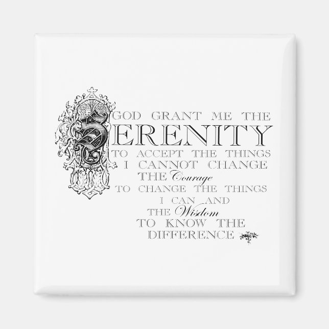 Íman Serenity Prayer (Frente)
