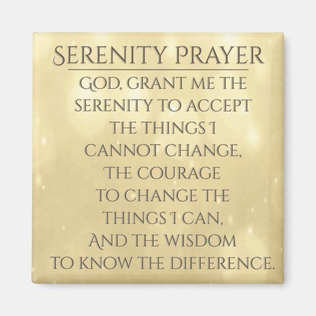 Íman Serenity Prayer (Frente)
