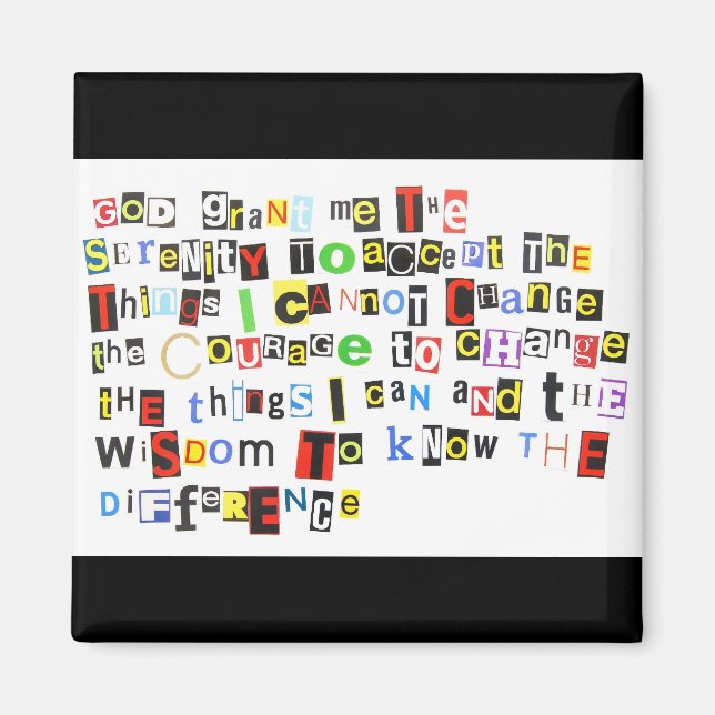 Íman Serenity Prayer Magnet (Frente)
