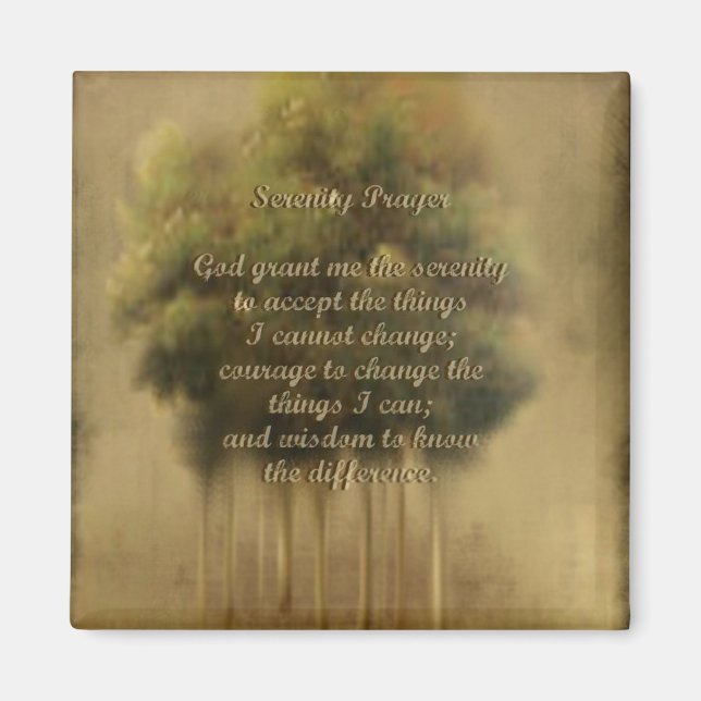 Íman Serenity Prayer Magnet (Frente)