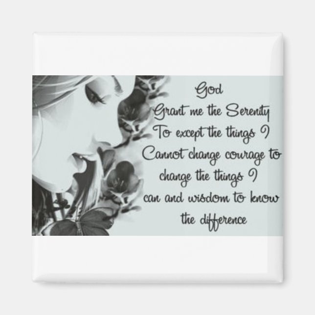 Íman Serenity Prayer Magnet (Frente)