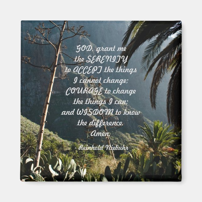 Íman Serenity Prayer Magnet (Frente)