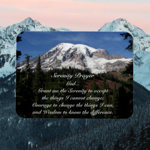 Íman Serenity Prayer Mount Rainier Photo
