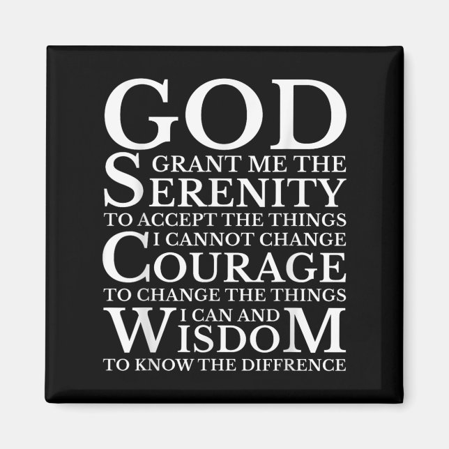 Íman Serenity Prayer Na Aa Sober Recovery  (Frente)