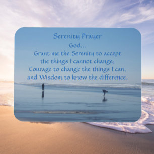 Íman Serenity Prayer Ocean Beach Photo