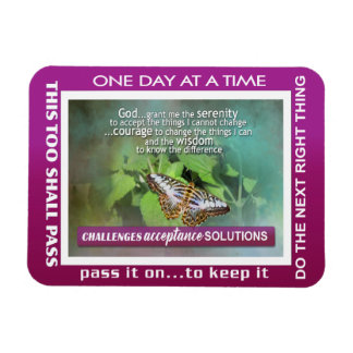 Íman serenity prayer slogans butterflies Magnet