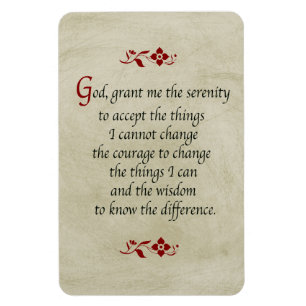 Íman Serenity Prayer/Vintage Style