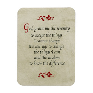 Íman Serenity Prayer/Vintage Style