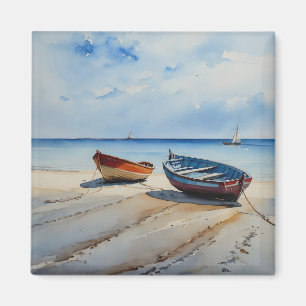 Íman "Serenity Shores" Uma paisagem Por Aquarela Restan