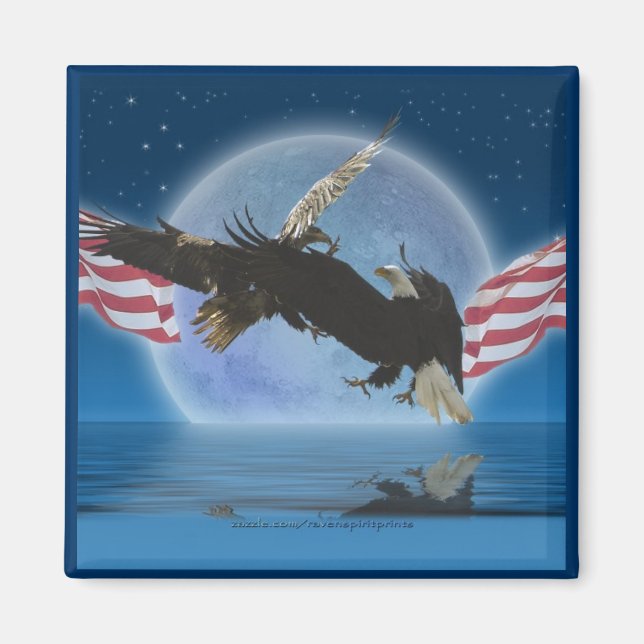 Íman Série BALD EAGLE e US FLAG Patriot (Frente)