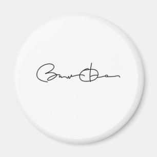 Íman Série da assinatura de Barack Obama (preto)
