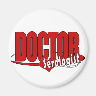ÍMAN SEROLOGISTA DO MÉDICO DE LOGOTIPO