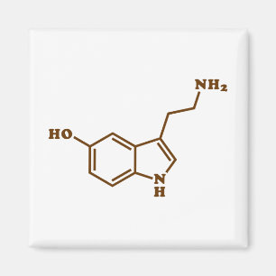 Íman Serotonina Fórmula Química Molecular